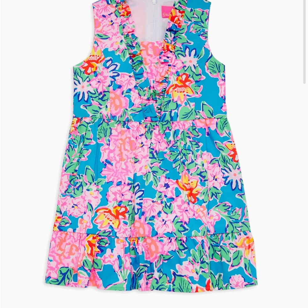 Lilly Pulitzer Pink and Orange Sleeveless Sundress
